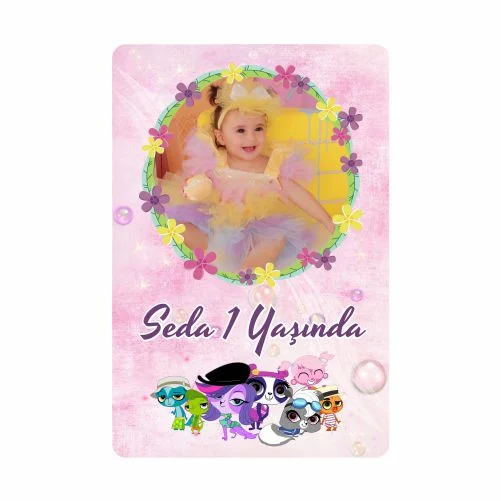 Minişler Temalı Doğum Günü Magneti